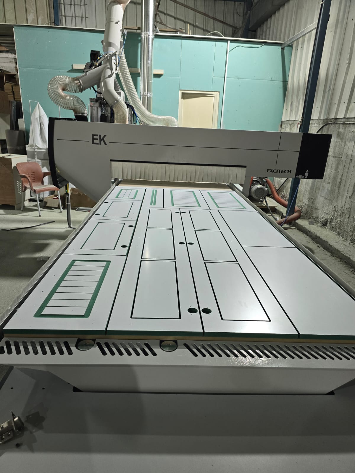 Completed machinery installation