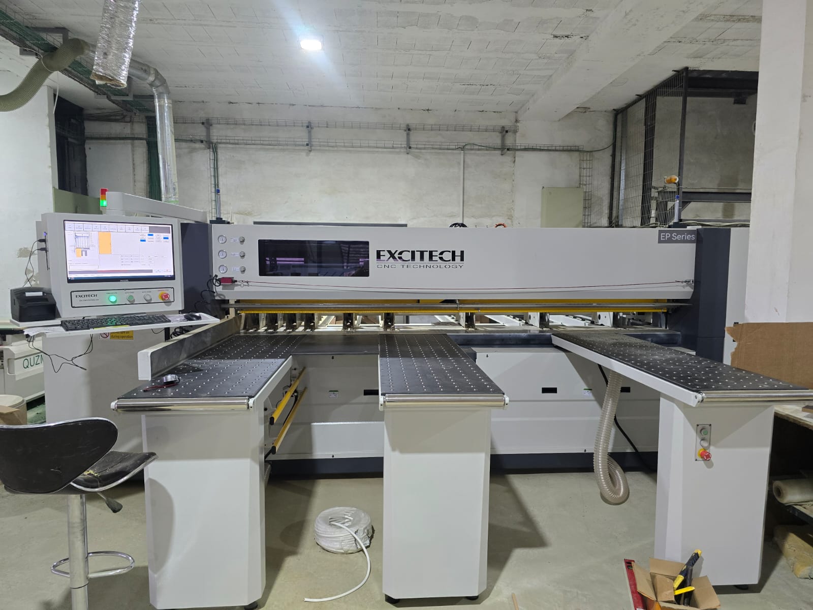 Industrial machinery setup